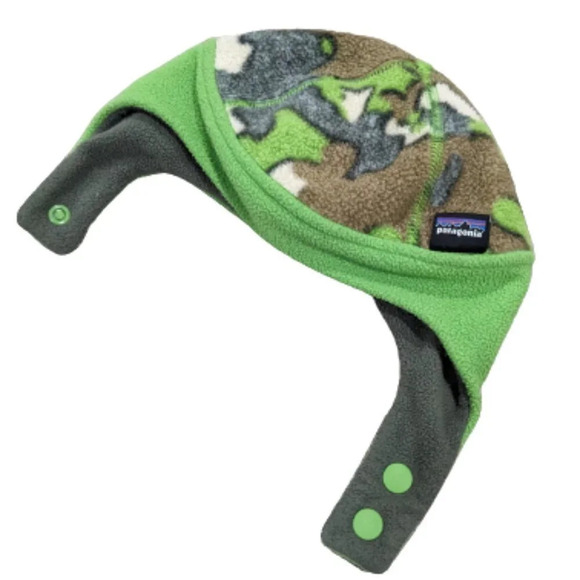Patagonia Fleece hat green camo size 3-6 months - Picture 1 of 3